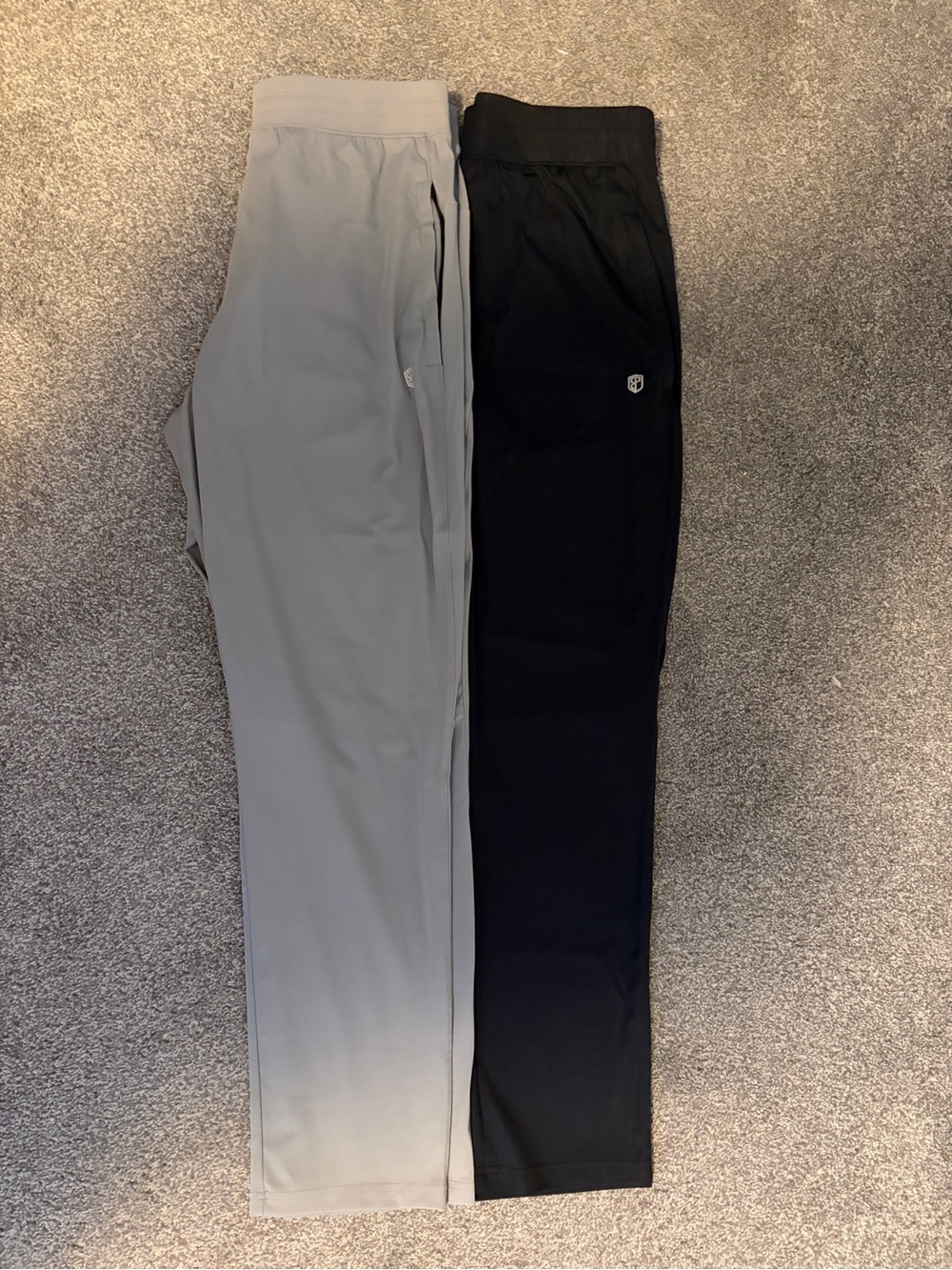 Born Primitive Men's Dual-Tone Performance Joggers - Black & Light Gray